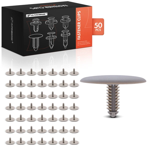 50 Pcs Nylon Tan Interior Roof Headliner Retainer A-Premium APRCF300