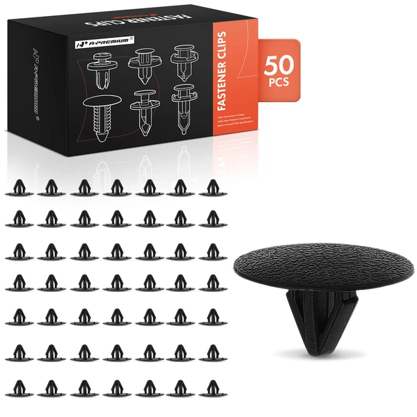 2001-2020 Kia Optima 50 Pcs Nylon Black Hood Insulation Retainer A-Premium APRCF303