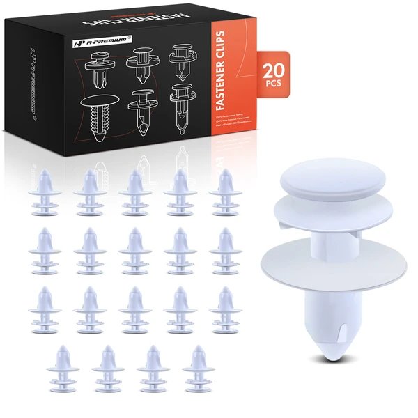 2002-2010 Chrysler PT Cruiser 20 Pcs Nylon White Door Trim Panel Retainer A-Premium APRCF310