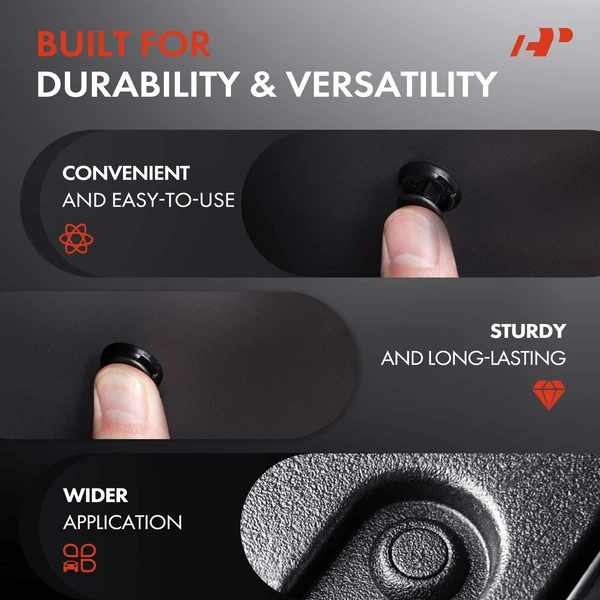 50 Pcs Nylon White Door Trim Panel Retainer A-Premium APRCF312