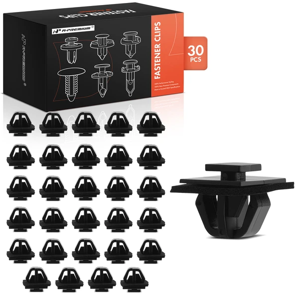 2015 Kia K900 30 Pcs Nylon Black Body Side Molding Clip A-Premium APRCF323