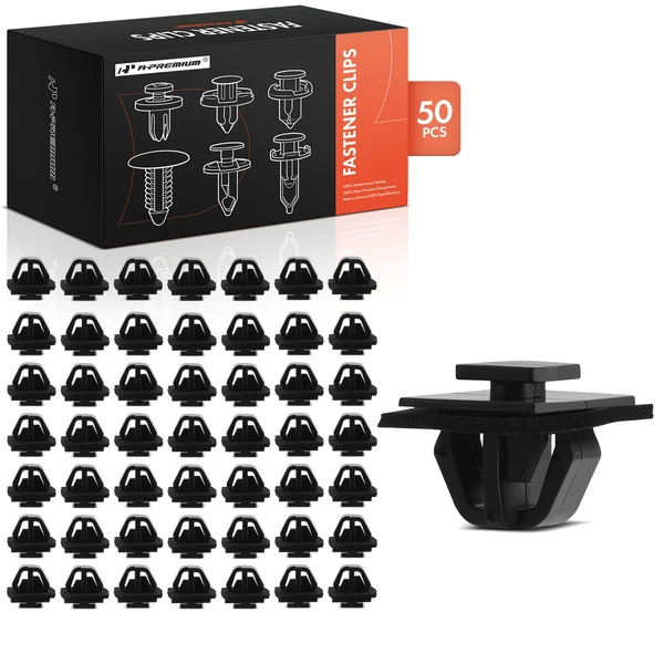 2015 Kia K900 50 Pcs Nylon Black Body Side Molding Clip A-Premium APRCF324