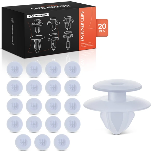 20 Pcs Nylon White Rocker Panel Retainer A-Premium APRCF331