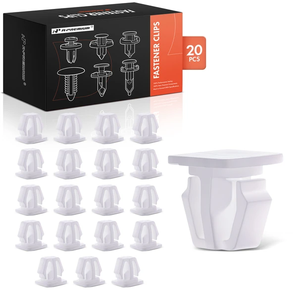 1997-1999 Acura CL 20 Pcs Nylon White Body Side Molding Clip A-Premium APRCF346