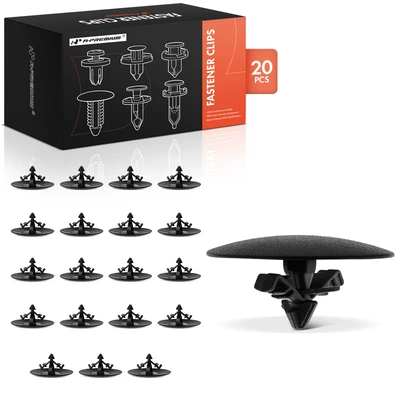 20 Pcs 15mm x 20mm Nylon Hood Insulation Retainer Clip Single Head Type