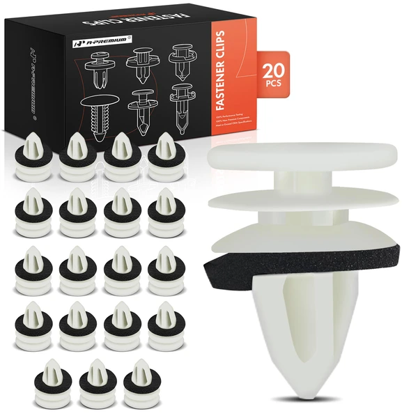 2003-2009 Hummer H2 20 Pcs Nylon White Door Panel Retainer Clip A-Premium APRCF361