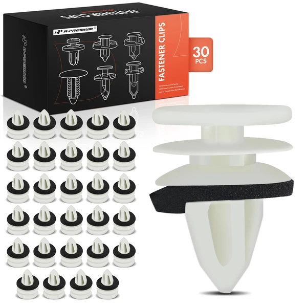 2005-2009 Saab 9-7x 30 Pcs Nylon White Door Panel Retainer Clip A-Premium APRCF362