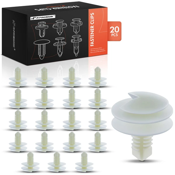 1979-1986 1988-1999 GMC C1500 20 Pcs Nylon White Door Panel Retainer Clip A-Premium APRCF364
