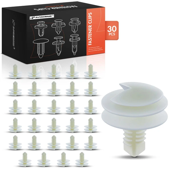 1981-1987 GMC Caballero 30 Pcs Nylon White Door Panel Retainer Clip A-Premium APRCF365