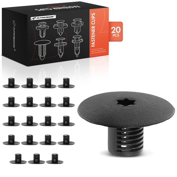 20 Pcs Nylon Black Cowl Screen Retainer A-Premium APRCF370