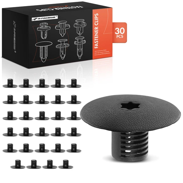 30 Pcs Nylon Black Cowl Screen Retainer A-Premium APRCF371