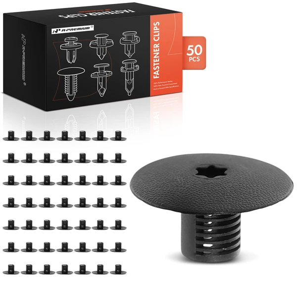 50 Pcs Nylon Black Cowl Screen Retainer A-Premium APRCF372