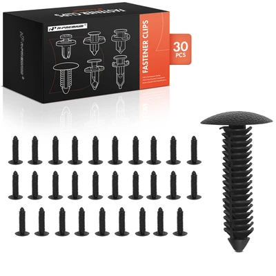 30 Pcs 7.5mm Nylon Fender Flare Rivet Retainer Clip Single Head