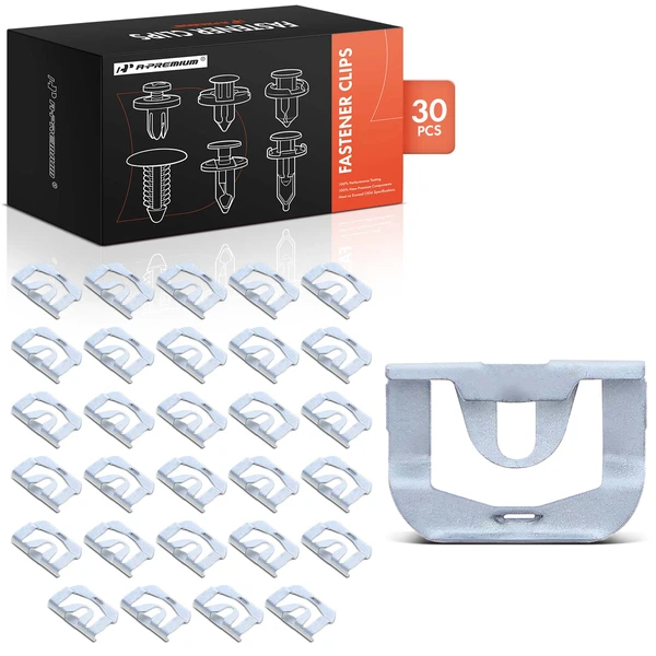 30 Pcs Metal Silver Window Reveal Molding Clip A-Premium APRCF380