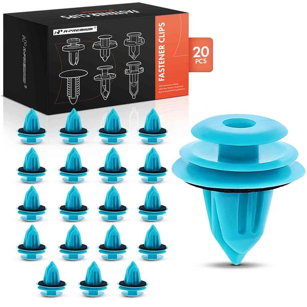 2008-2011 Tesla Roadster 20 Pcs Nylon Turquoise Trim Panel & Liftgate Trim Retainer A-Premium APRCF388