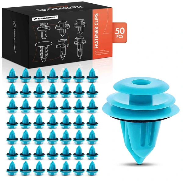 2017-2023 Tesla 3 50 Pcs Nylon Turquoise Trim Panel & Liftgate Trim Retainer A-Premium APRCF390