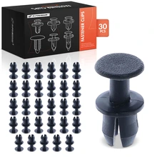 30 Pcs 8.5mm Nylon Retainer Clip Fastener Push-Type