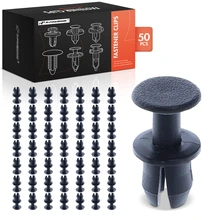 50 Pcs 8.5mm Nylon Retainer Clip Fastener Push-Type