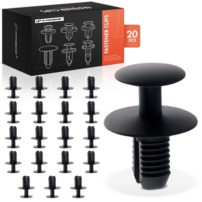 20 Pcs 8.5mm Moulding Retainer Clips Push-Type with Open End