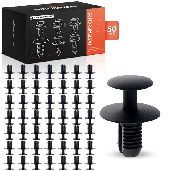 50 Pcs 8.5mm Nylon Black A-Premium APRCF396