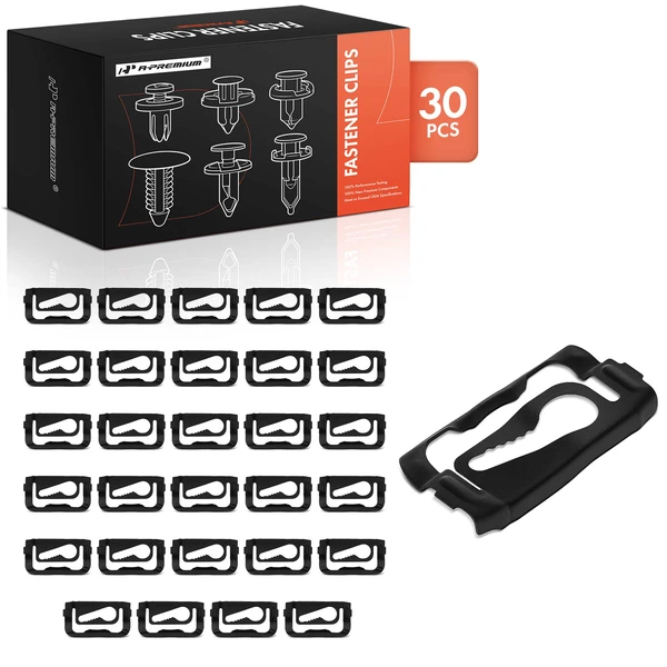 30 Pcs Metal Black Window Reveal Molding Clip A-Premium APRCF422