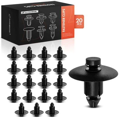 20 Pcs 9mm Hole Nylon Door Trim Panel Retainer Clip Push-Type