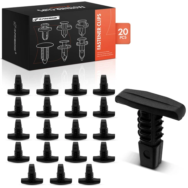 1964-1972 Chevrolet Chevelle 20 Pcs Nylon Black Weatherstrip Retainer Clip A-Premium APRCF430