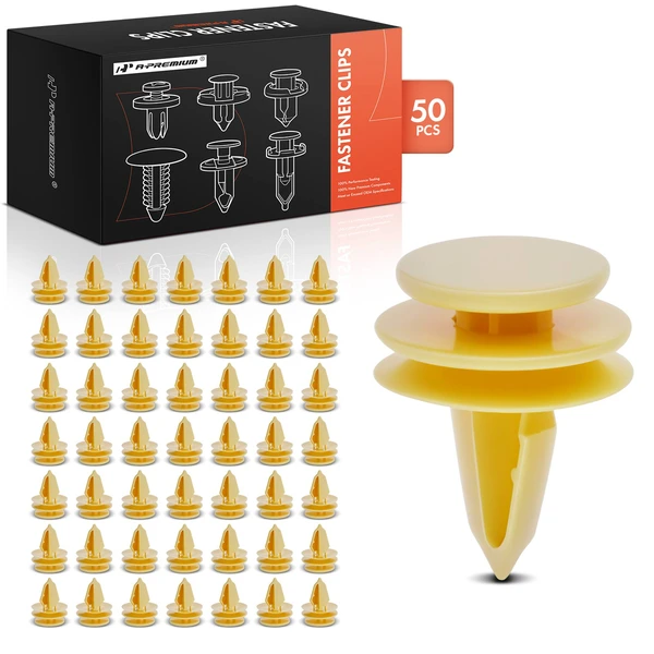 2006-2010 Jeep Commander 50 Pcs Nylon Yellow Door Panel & Trunk Trim Retainer A-Premium APRCF447