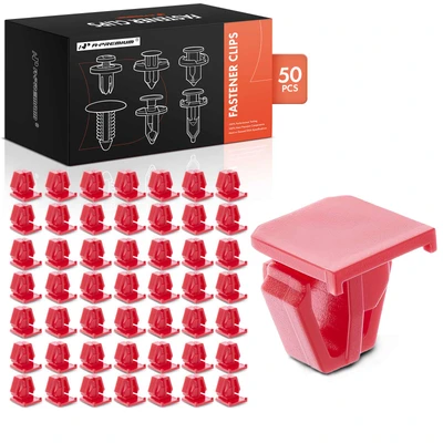 1997-2001 Honda CR-V 50 Pcs Nylon Red Body Side Molding Clip A-Premium APRCF459