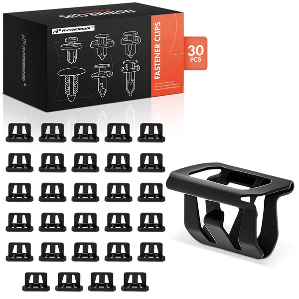 30 Pcs Metal Black Radiator Grille & Bumper Cover Fastener A-Premium APRCF488