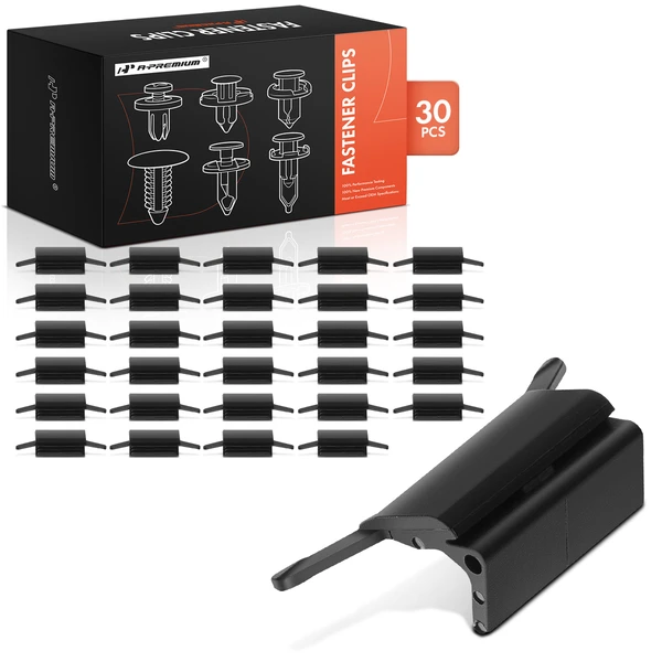 30 Pcs Nylon Black Roof Garnish Molding Clip A-Premium APRCF491