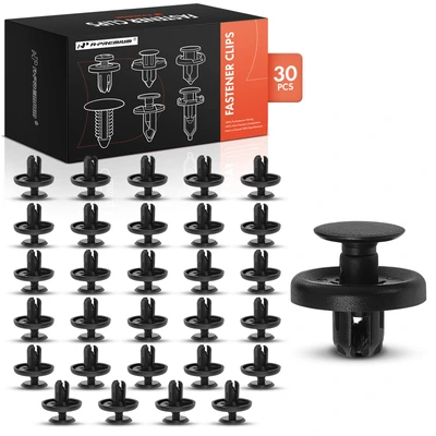 30 Pcs 7mm Nylon Front Fender Bumper Retainer Clip Push-Type