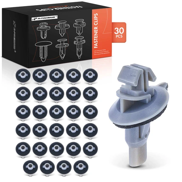 2007-2011 Lexus ES350 30 Pcs Nylon Gray Fender Molding Clip A-Premium APRCF503