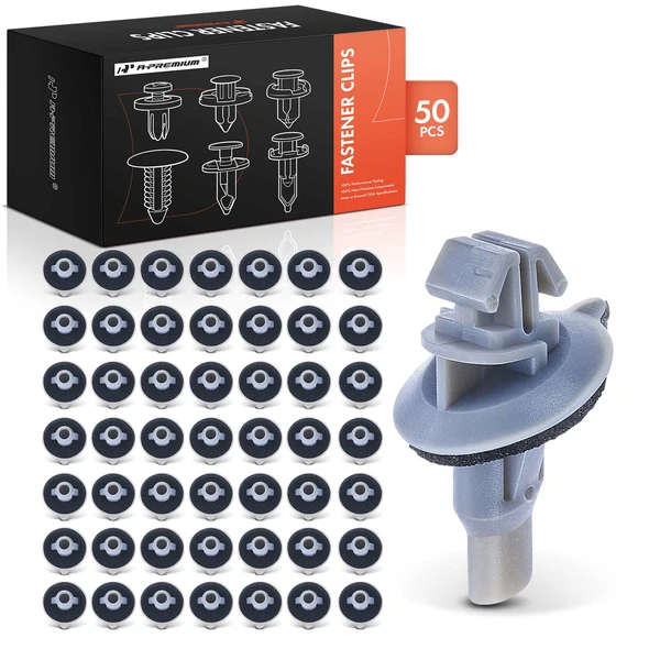 2004-2006 2008 Scion xB 50 Pcs Nylon Gray Fender Molding Clip A-Premium APRCF504