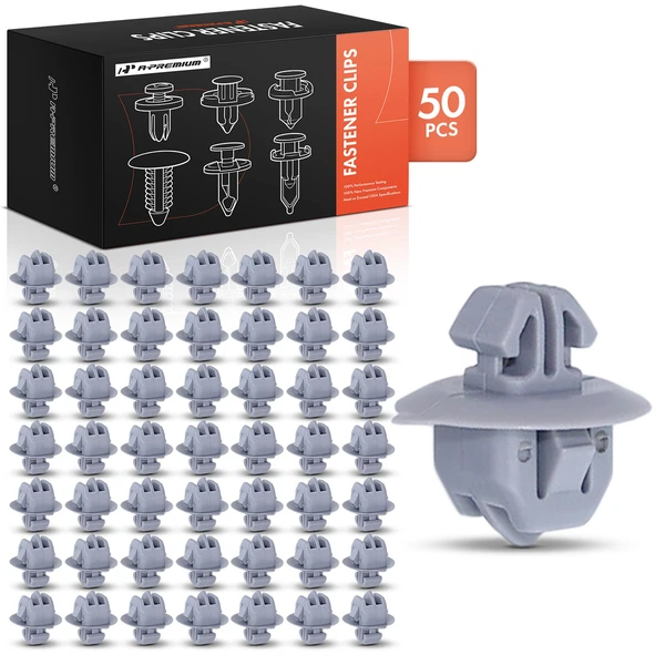 2003-2009 Lexus GX470 50 Pcs Nylon Gray Rocker Panel Molding Clip A-Premium APRCF507