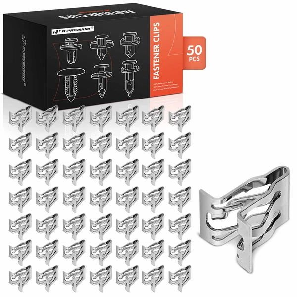 2020-2024 Cadillac XT6 50 Pcs Metal Silver Garnish & Interior Trim & Bezel & Scuff Plate Fastener A-Premium APRCF516