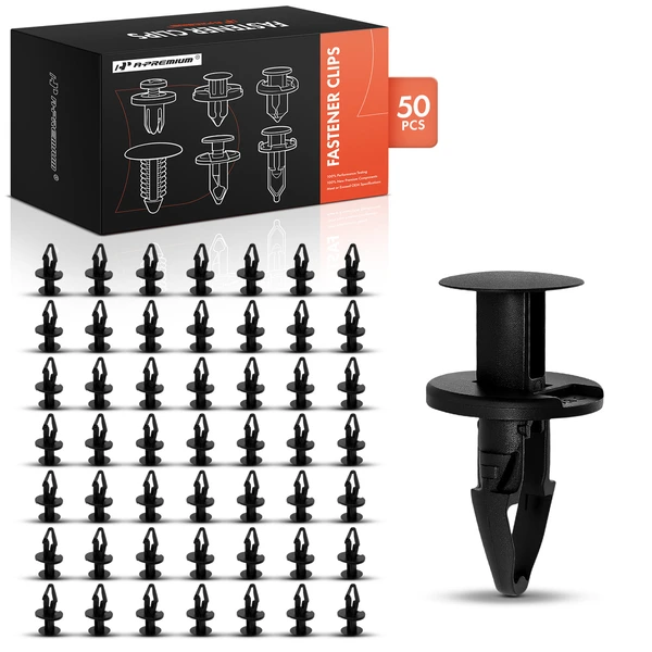 2006-2011 Mercury Milan 50 Pcs 8.5mm Nylon Black Cowl Vent & Fender Retainer A-Premium APRCF528