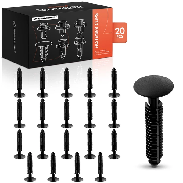 20 Pcs Nylon Black Cowl Vent Retainer A-Premium APRCF553