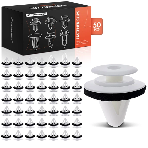 2007-2015 Mazda CX-9 50 Pcs Nylon White Door Trim Panel Retainer A-Premium APRCF561