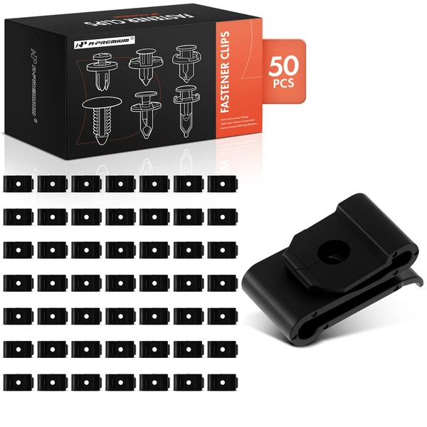 2012-2014 Scion iQ 50 Pcs Nylon Black Bumper Fender Retainer Clip A-Premium APRCF582