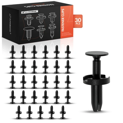 30 Pcs 8mm Bumper Tail Light Retainer Clip with Drive Pin Push-Type