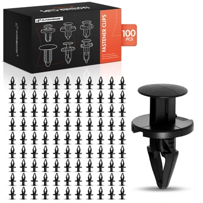 100 Pcs 8.5mm Nylon Bumper Fascia Flares & Air Dam Retainer Clips