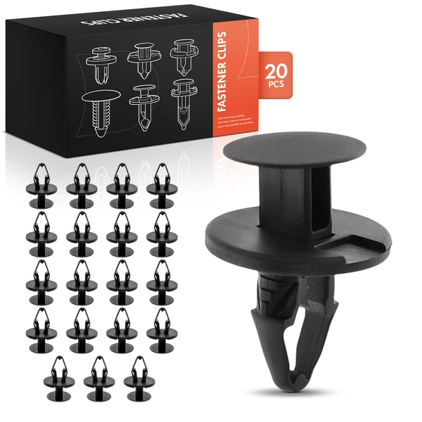 20 Pcs 10.5mm Nylon Black Fender & Flare & Gas Tank & Panel Attachment Retainer A-Premium APRCF620