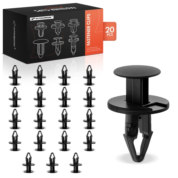 2011-2013 Chevrolet Silverado 2500 HD 20 Pcs 10.5mm Nylon Black Panel Attachment & General Purpose Retainer A-Premium APRCF623