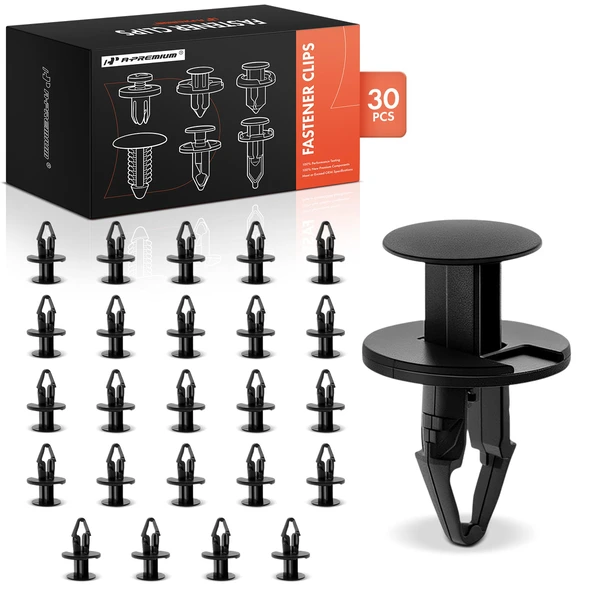 2011-2013 Chevrolet Silverado 2500 HD 30 Pcs 10.5mm Nylon Black Panel Attachment & General Purpose Retainer A-Premium APRCF624
