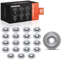 1988-2019 Honda Civic 20 Pcs Metal Silver Push Nut Clip A-Premium APRCF018