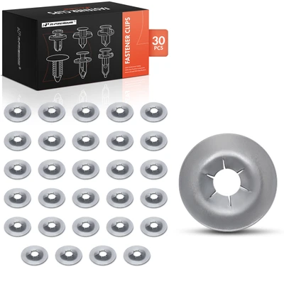 30 Pcs 3mm Metal Push Nuts Clip Emblem Retainer Fastener