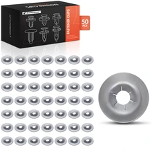 2009-2014 2017-2019 Honda Ridgeline 50 Pcs Metal Silver Push Nut Clip A-Premium APRCF020