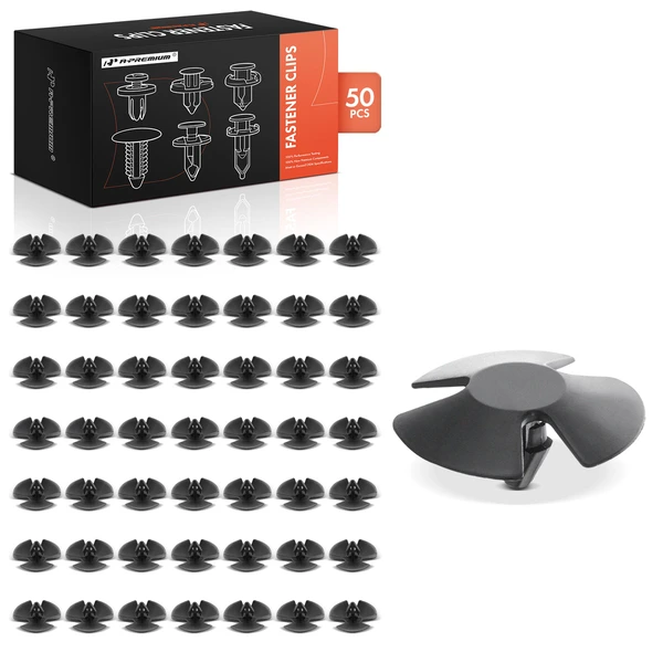 50 Pcs Nylon Black Hood Insulation Retainer A-Premium APRCF047