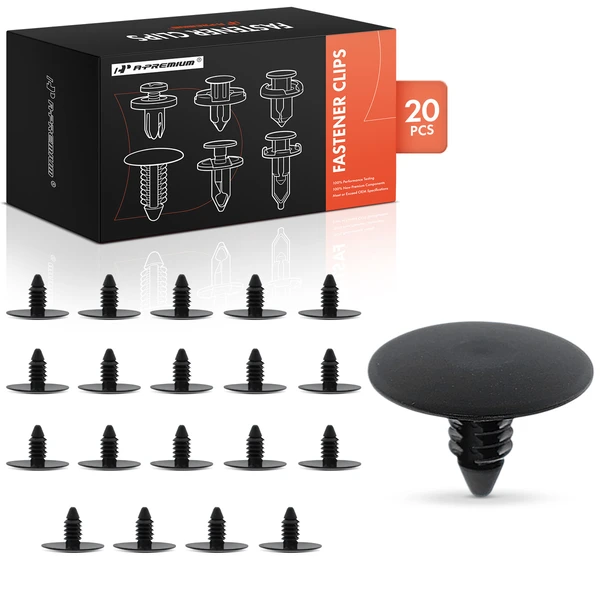 20 Pcs Nylon Black Trim Panel Retainer A-Premium APRCF060